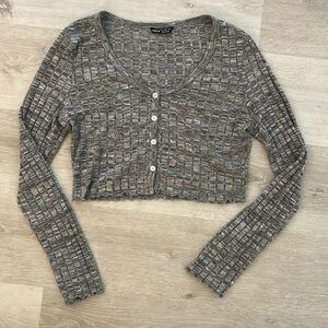 SHEIN Long Sleeve Crop Top